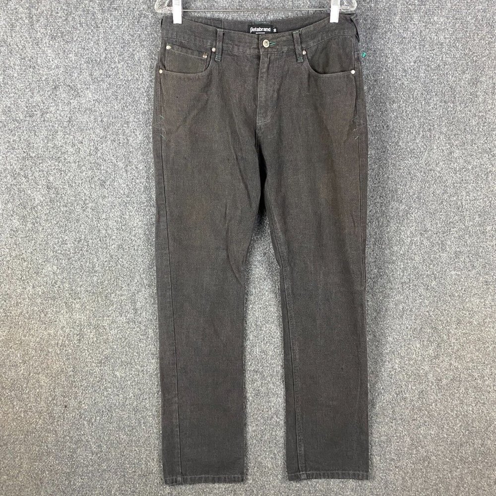 Betabrand Jeans Men's 30x30 Gray Straight Leg 100% Cotton Adults
